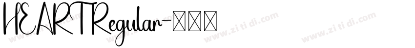 HEART Regular字体转换